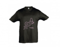 T-shirt pour enfant - noir rose